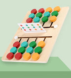 Montessori Holz-Schiebe-Puzzle-Spiel zum Erlernen von Farben