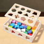 Kit Educativo Montessori 5 in 1: Il Giocattolo in Legno Che Sviluppa le Competenze del Bambino (0-6 Anni)