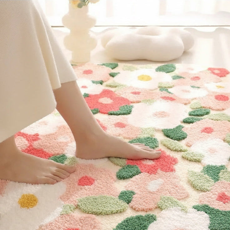 Tappeto Muschio Foresta Premium - Tappeto Arredo Floccato 3D per Camera da Letto