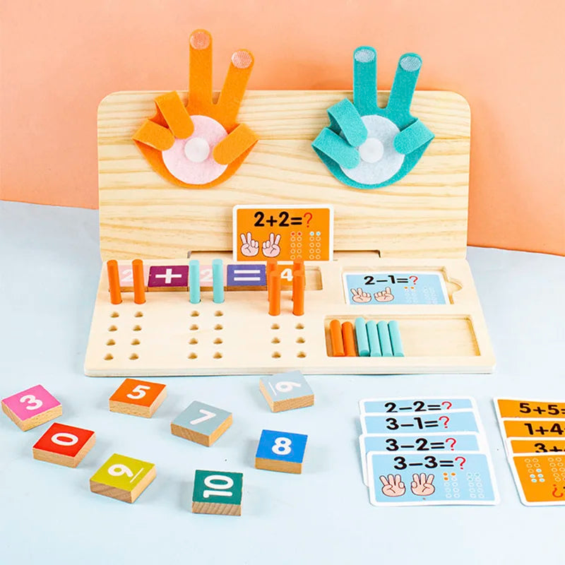 Gioco di Matematica Montessori in Legno Educativo 13-in-1 - Apprendimento Ludico di Cifre e Calcolo