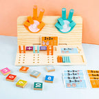 Gioco di Matematica Montessori in Legno Educativo 13-in-1 - Apprendimento Ludico di Cifre e Calcolo