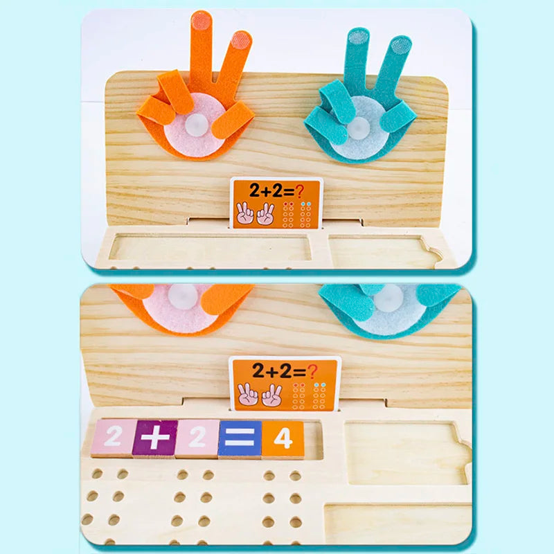 Gioco di Matematica Montessori in Legno Educativo 13-in-1 - Apprendimento Ludico di Cifre e Calcolo