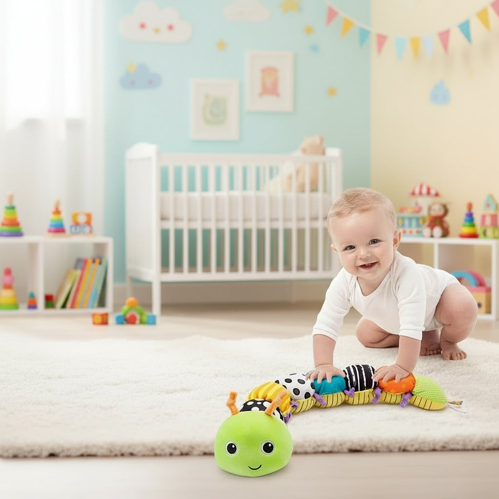 Animal Musicale Sensorielle en Peluche pour Bébé : Éveil et Croissance
