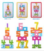 Montessori Natural Wood Building Blocks - Educational and Stackable Toy for Children's Development