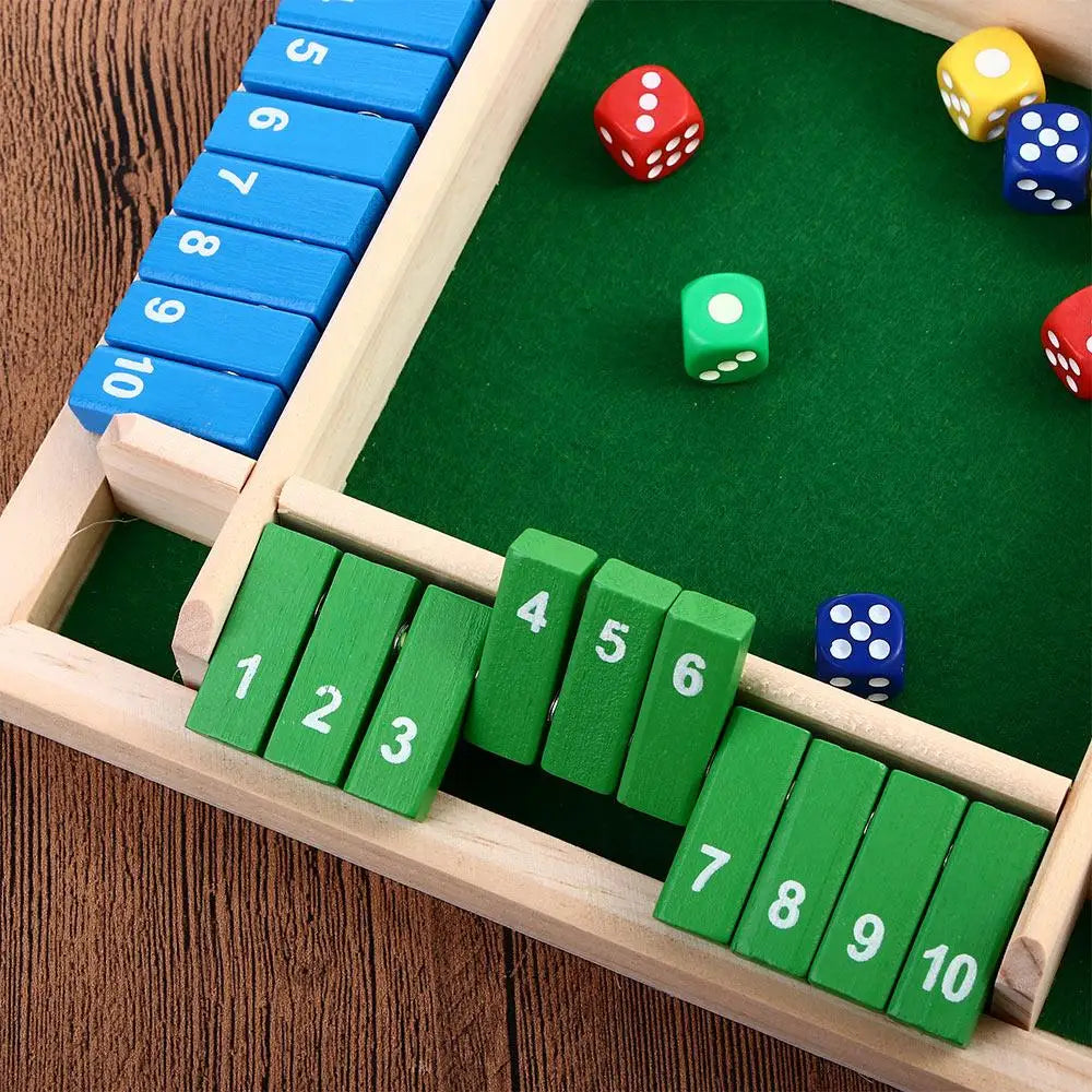 Il Gioco di Dadi in Legno Shut The Box per 4 Giocatori | Serate in Famiglia Indimenticabili