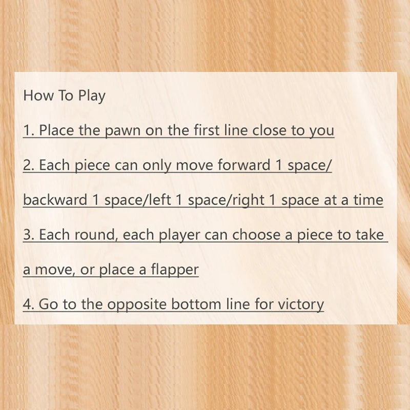 Educational Wooden Chess Game for Children: Awakening and Logical Thinking