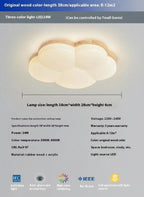 Minimalistische Deckenleuchte Nordische Baumwolle und Holz | Warme Atmosphäre Schlafzimmer