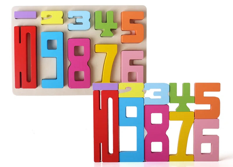 Montessori Natural Wood Building Blocks - Educational and Stackable Toy for Children's Development