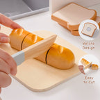 Robotime Robud - Klassische Holzküche: Pädagogisches Rollenspiel mit Schneide-Obst & Gemüse