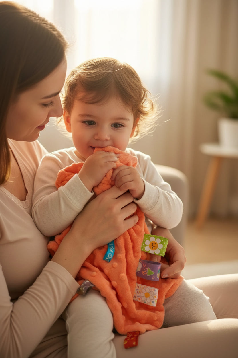 Panno di Appagamento Morbido in Peluche per Neonati