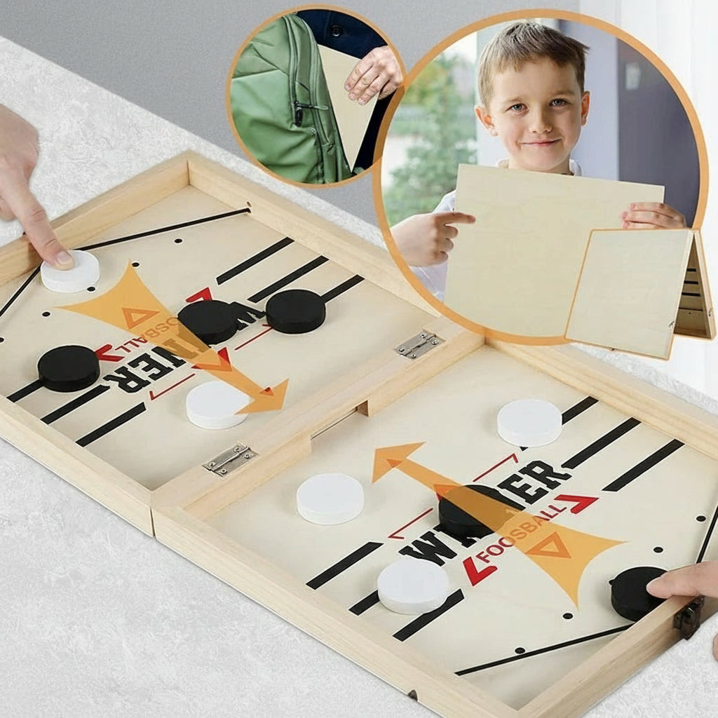 Family Puck Launcher Game: The Speed and Interaction Challenge